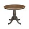 International Concepts Round 36 in Rd top ped table, 12 in leaf, 29.3 inh, dining Height, Hickory/Washed Coal, 36 W, 48 L K45-36RXT - alternate 1
